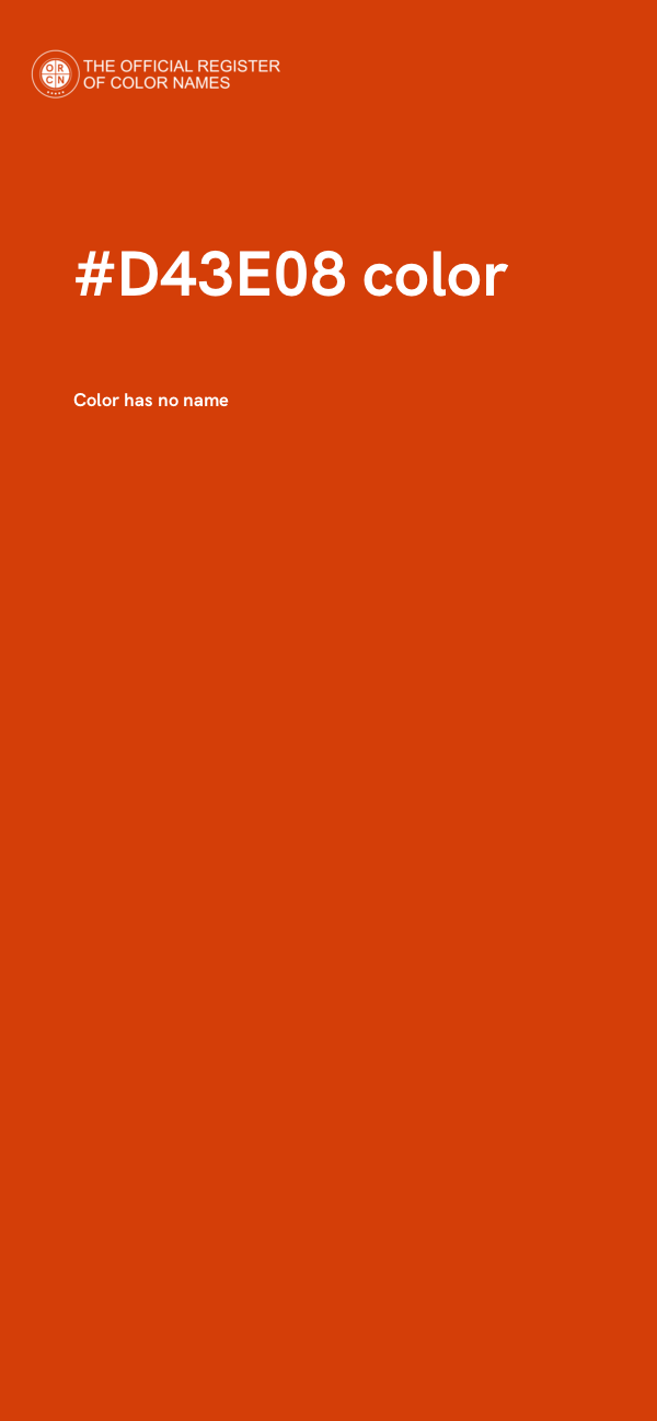 #D43E08 color image