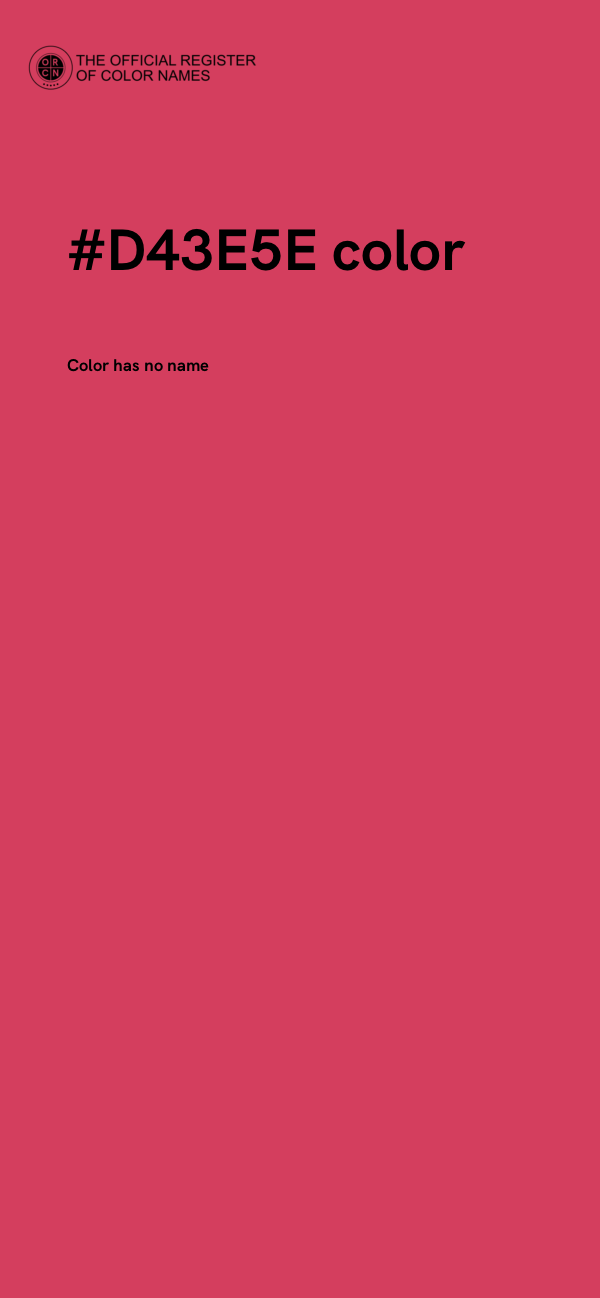 #D43E5E color image