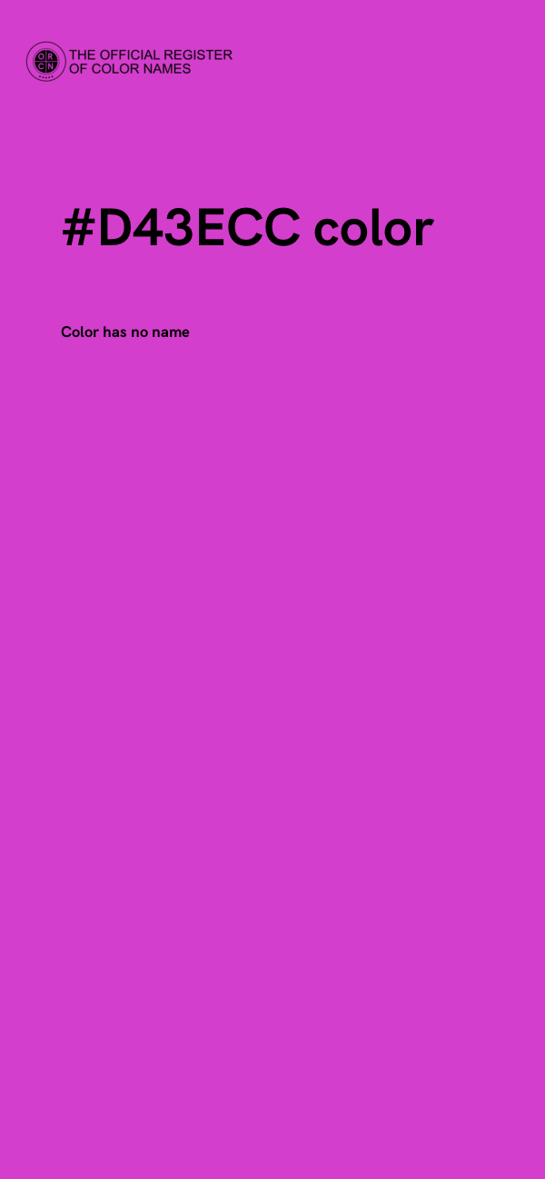 #D43ECC color image