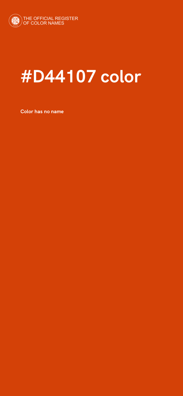 #D44107 color image