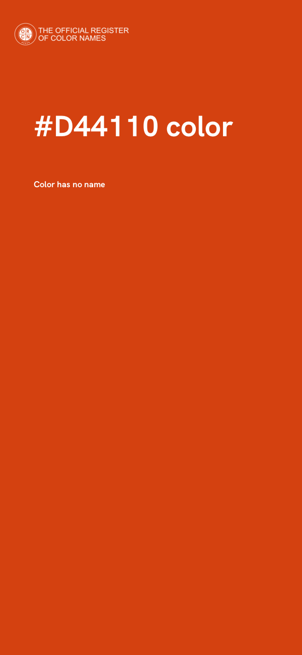 #D44110 color image