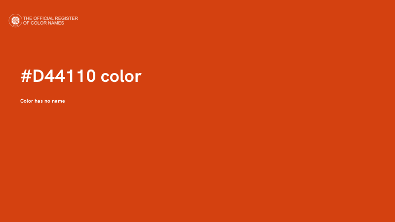 #D44110 color image