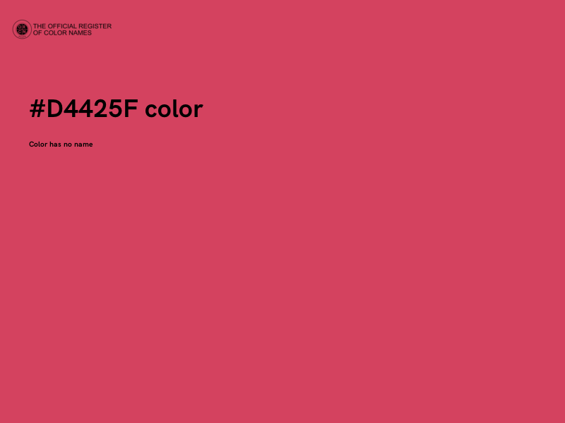 #D4425F color image