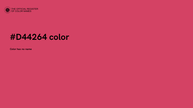 #D44264 color image