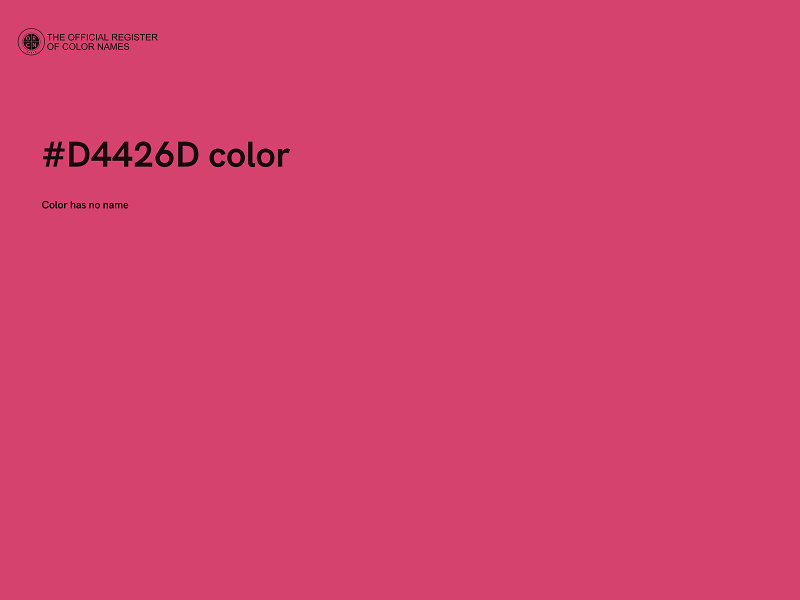 #D4426D color image