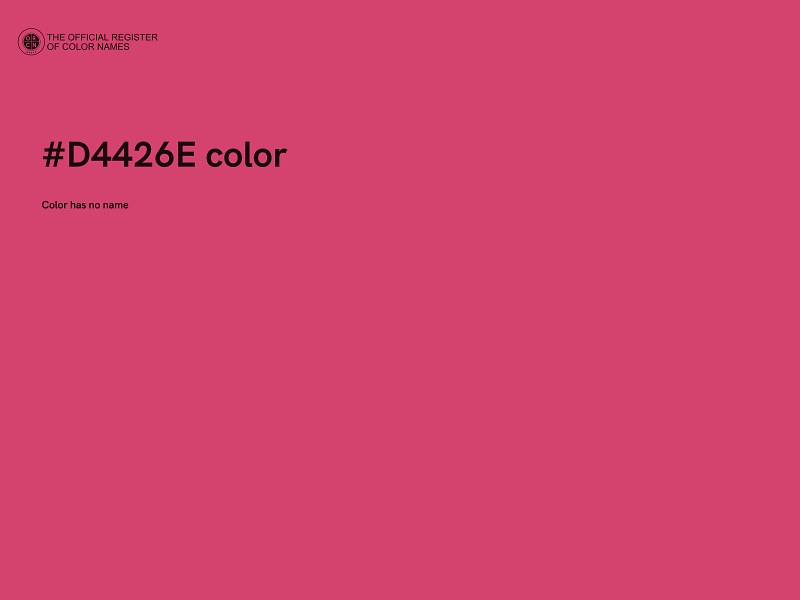 #D4426E color image