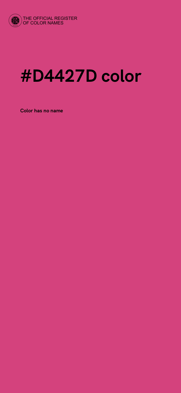 #D4427D color image