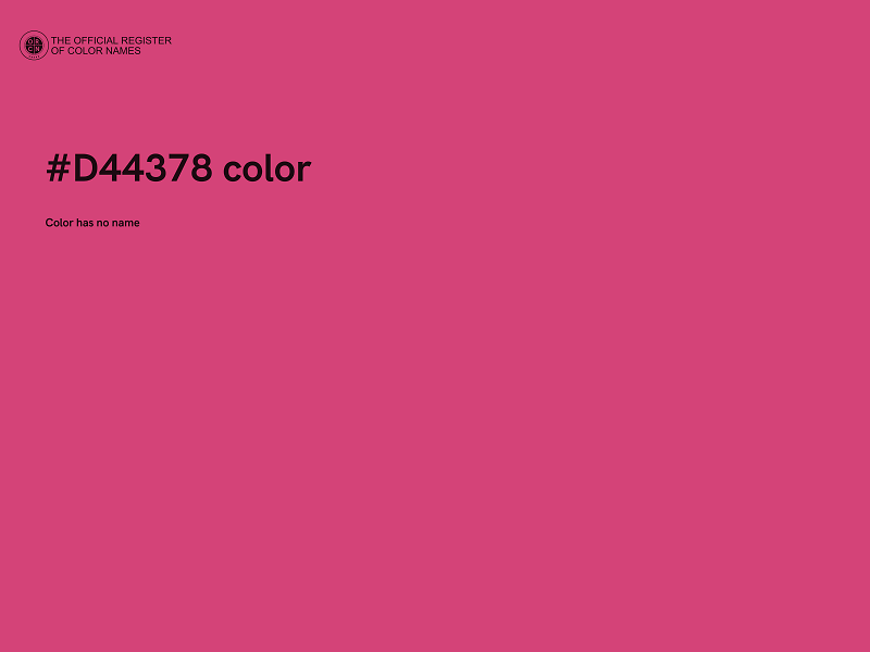 #D44378 color image