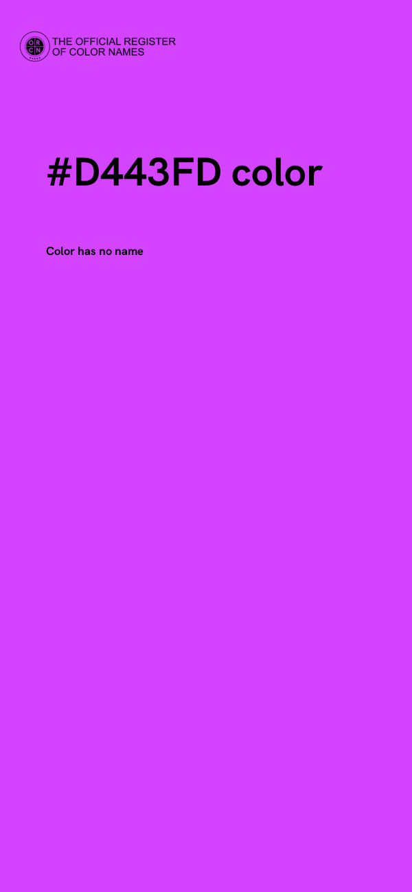 #D443FD color image