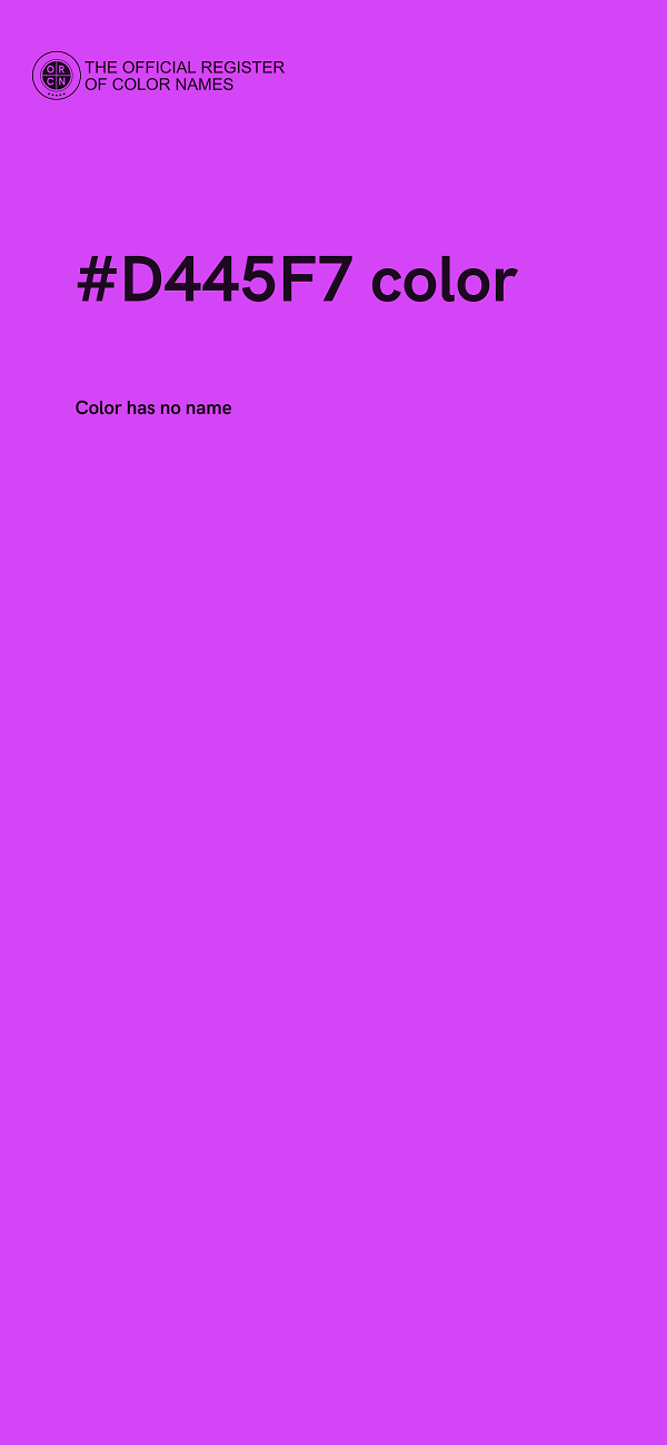 #D445F7 color image