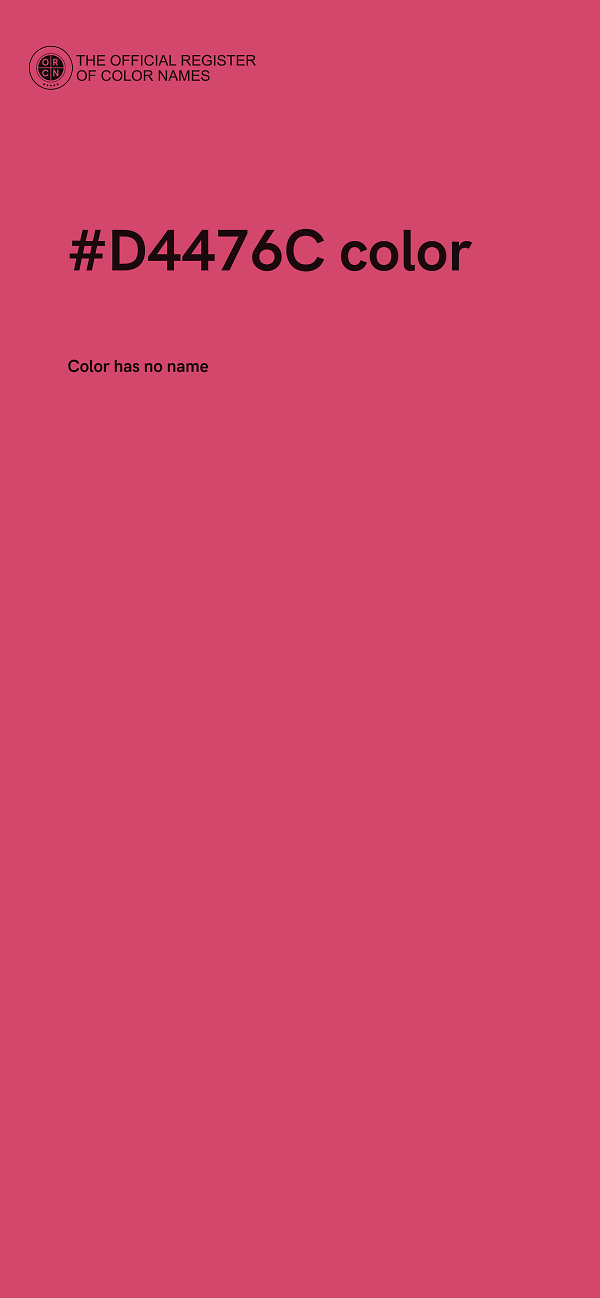 #D4476C color image
