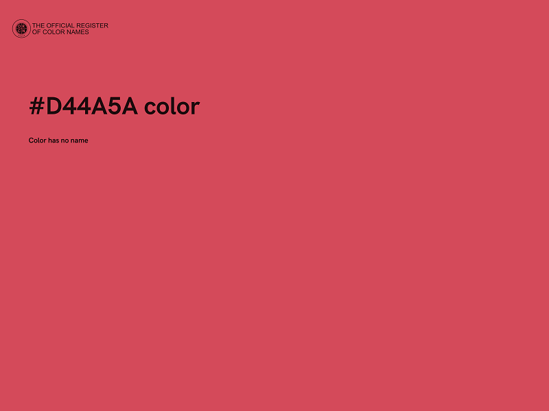 #D44A5A color image