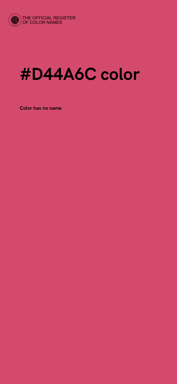 #D44A6C color image