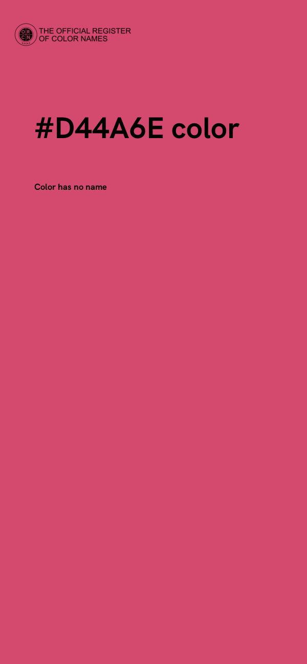#D44A6E color image