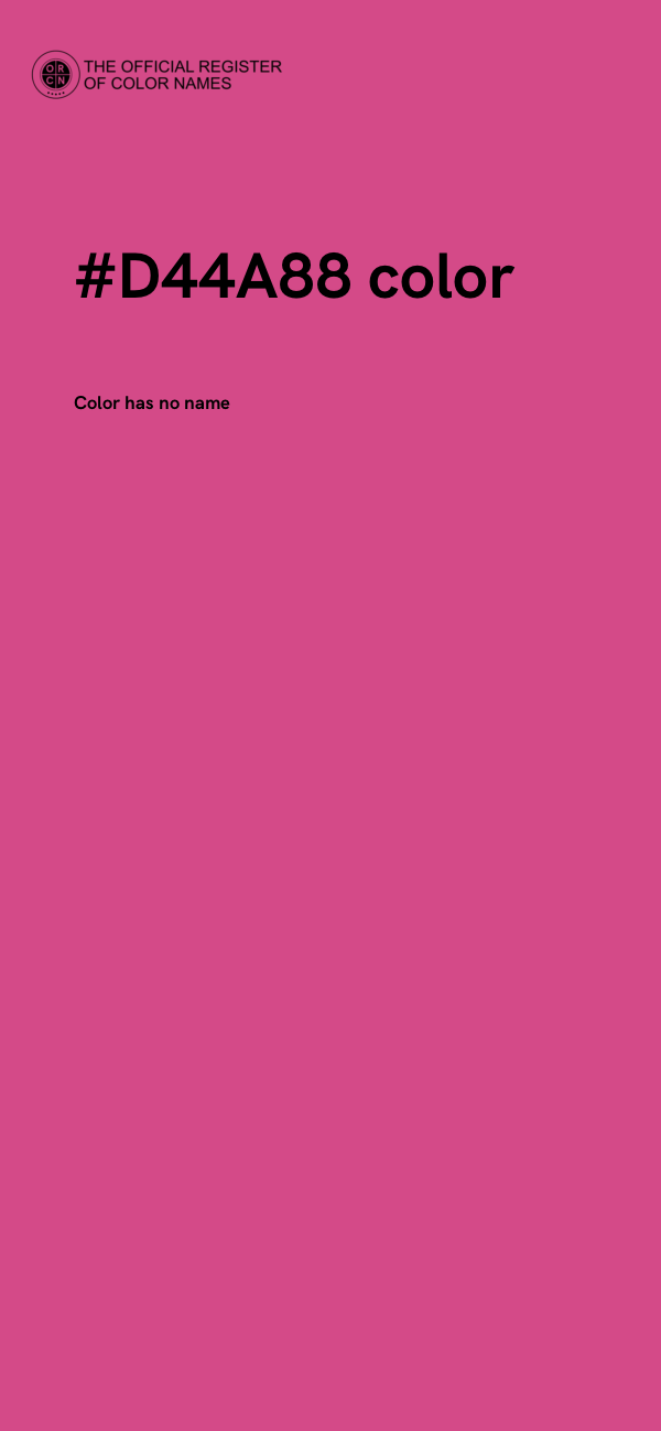 #D44A88 color image