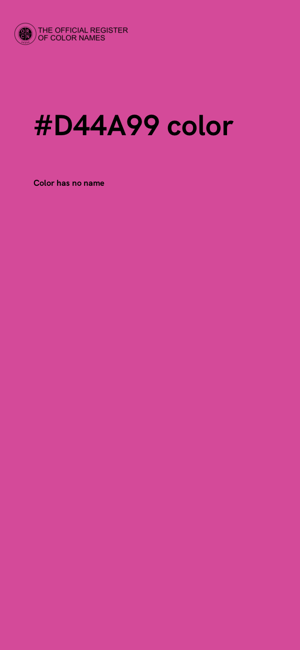 #D44A99 color image