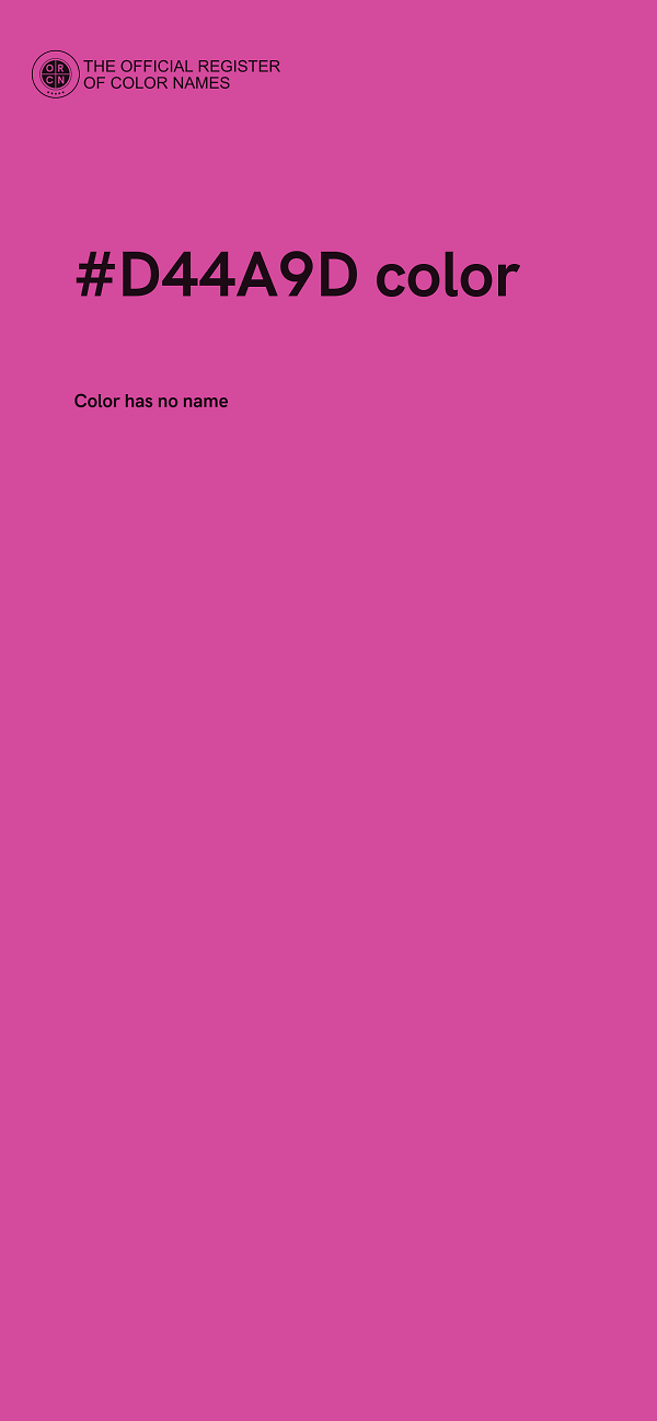 #D44A9D color image