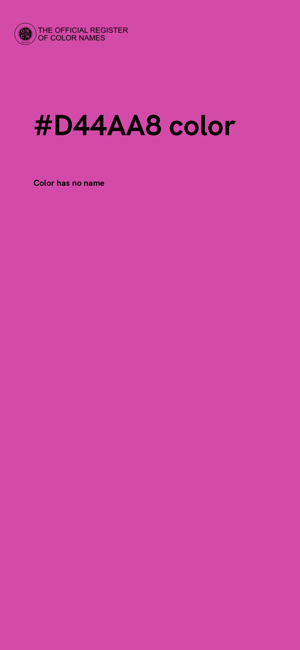 #D44AA8 color image