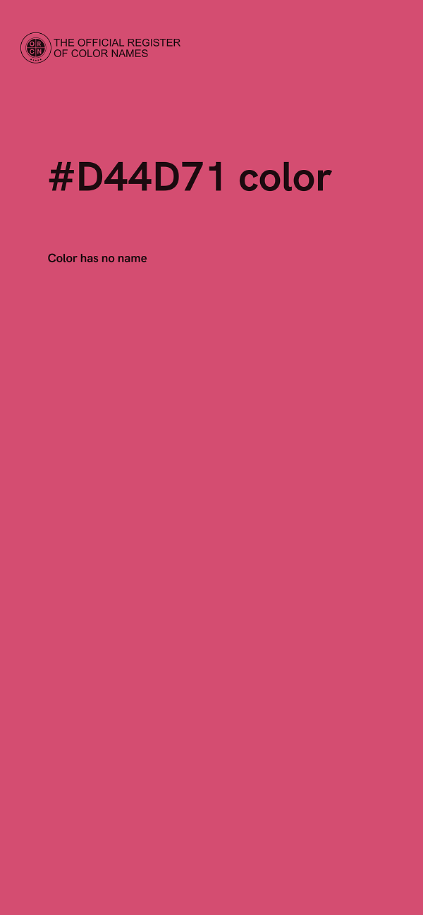 #D44D71 color image
