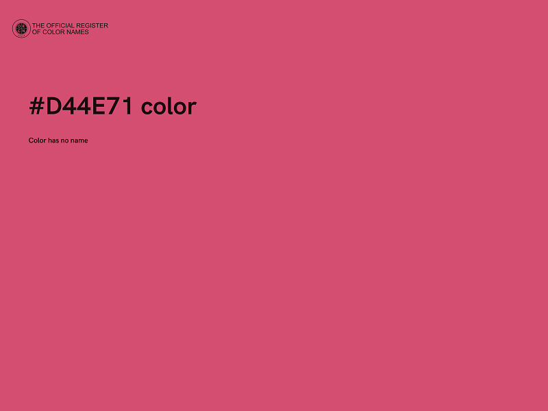 #D44E71 color image