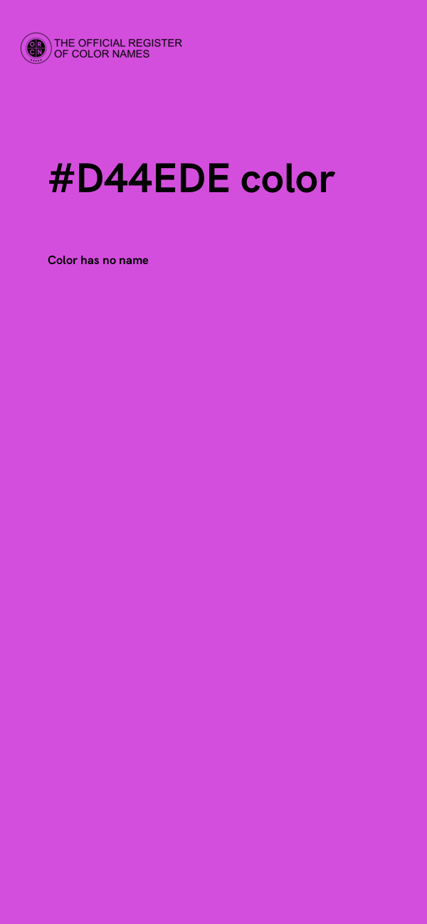 #D44EDE color image