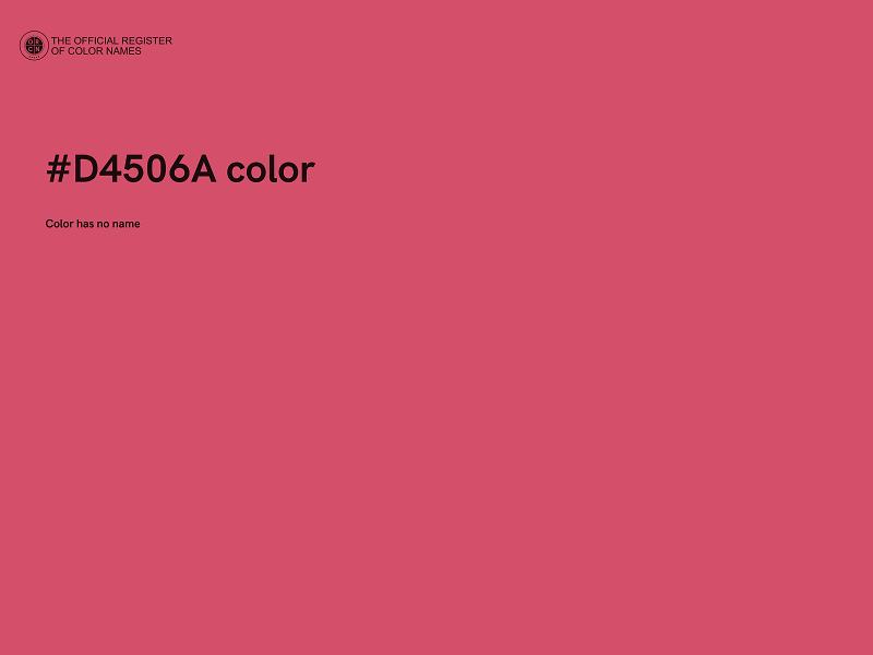 #D4506A color image