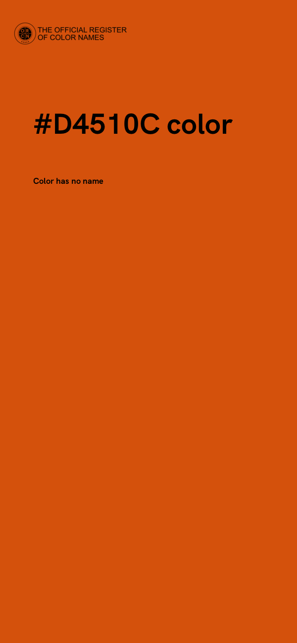 #D4510C color image