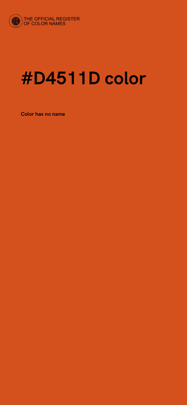 #D4511D color image
