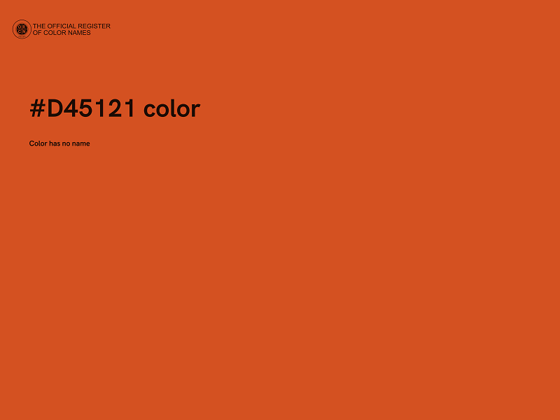 #D45121 color image
