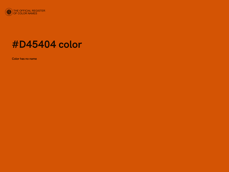 #D45404 color image