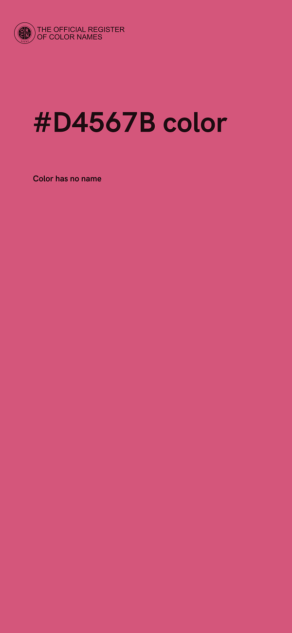 #D4567B color image