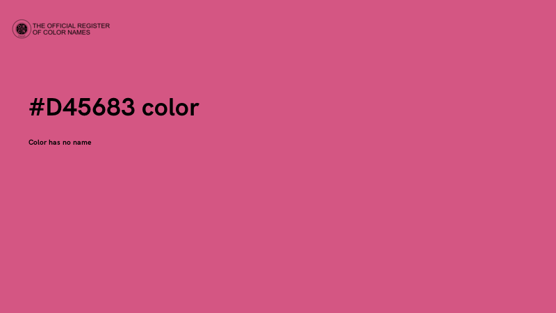 #D45683 color image