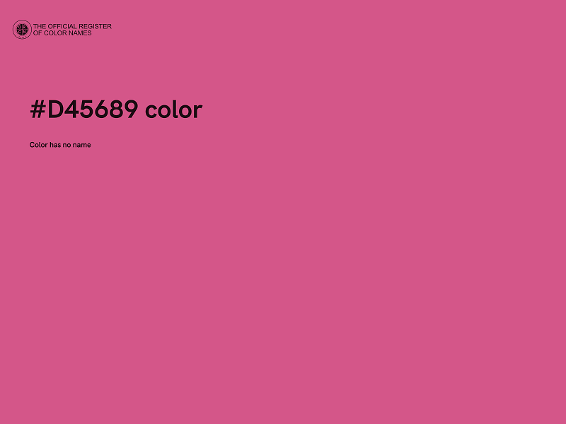 #D45689 color image