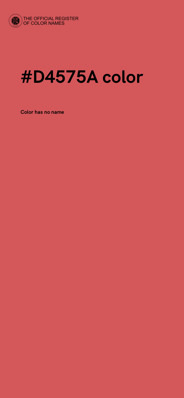 #D4575A color image
