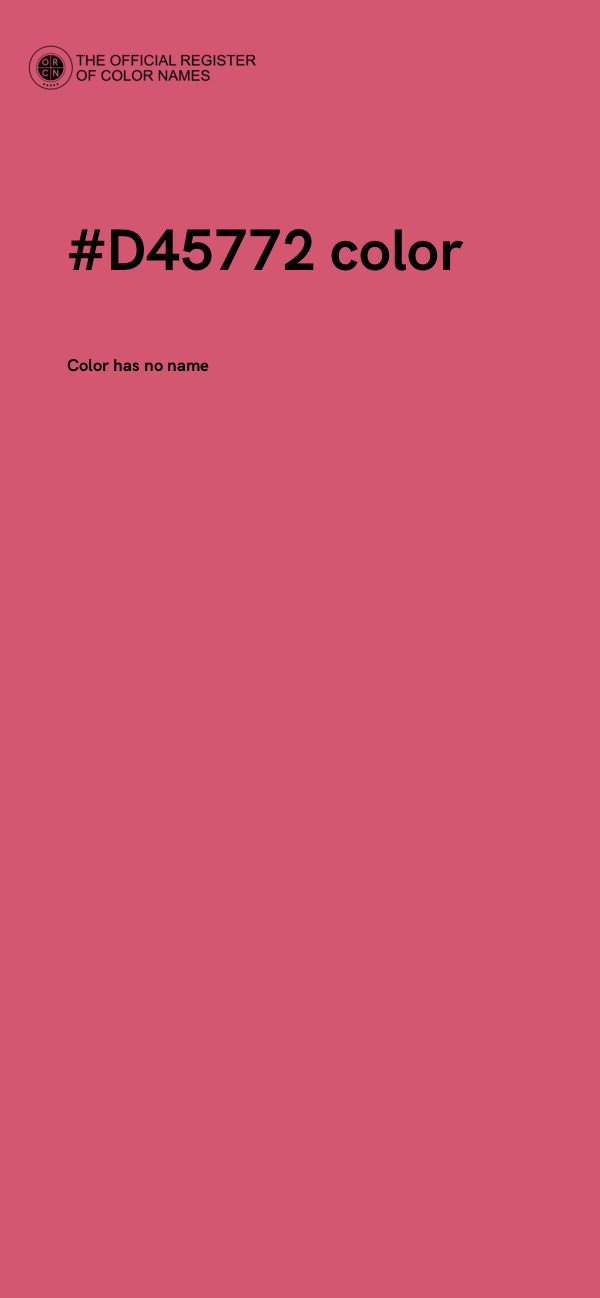 #D45772 color image
