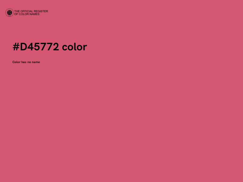 #D45772 color image