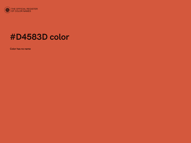 #D4583D color image