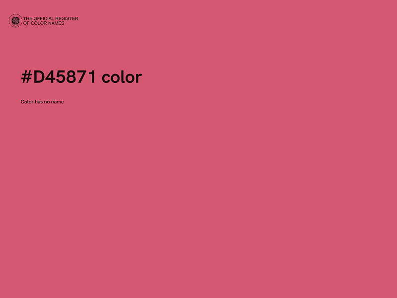 #D45871 color image