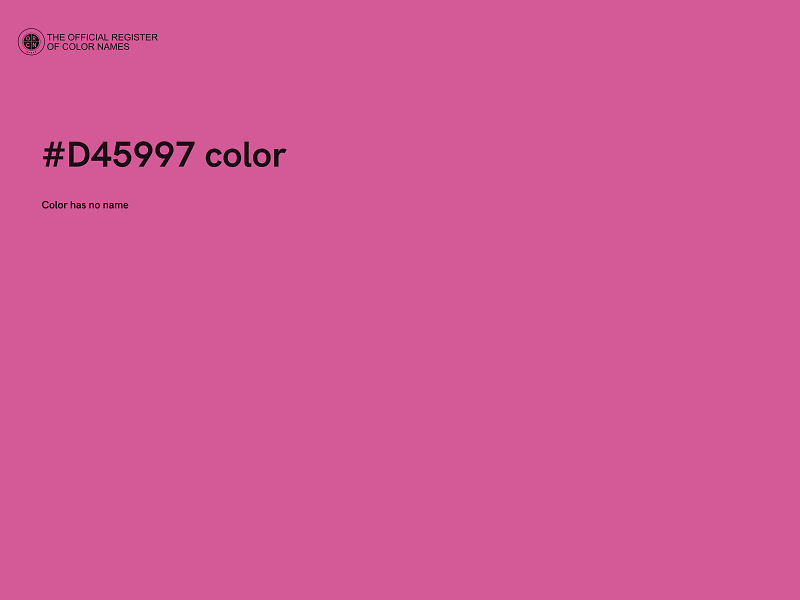 #D45997 color image