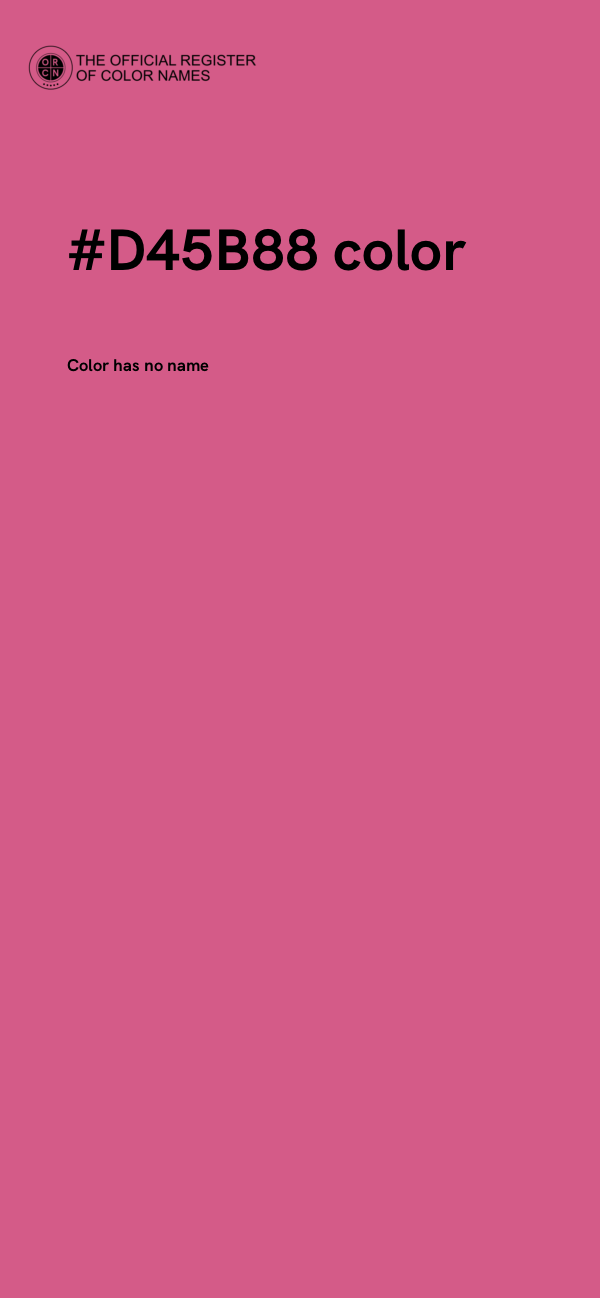 #D45B88 color image