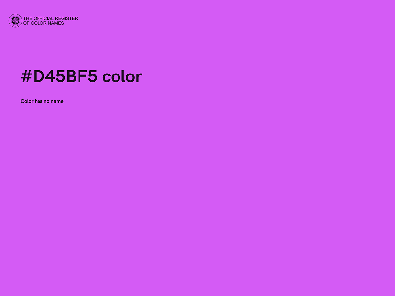 #D45BF5 color image