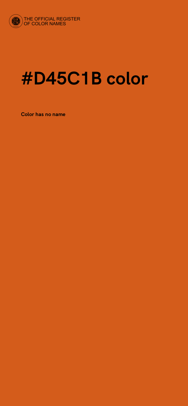 #D45C1B color image