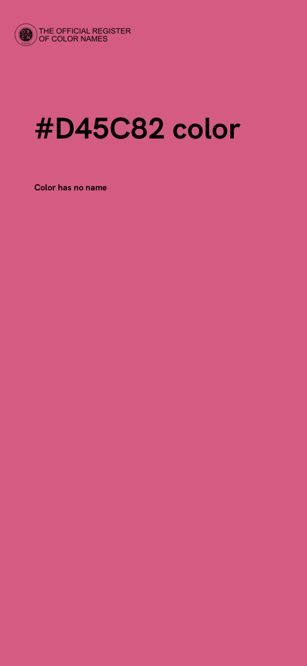 #D45C82 color image