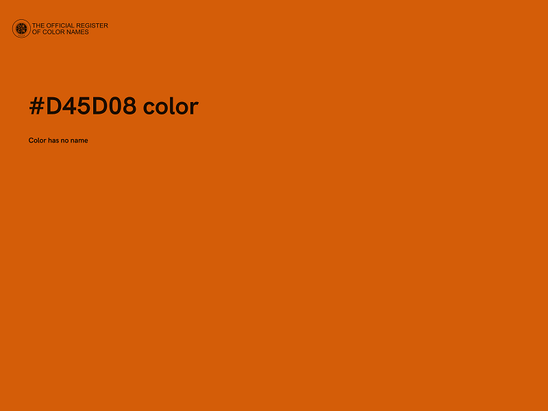 #D45D08 color image