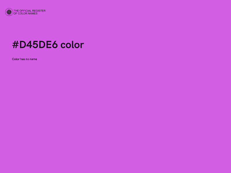 #D45DE6 color image