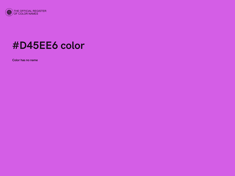 #D45EE6 color image