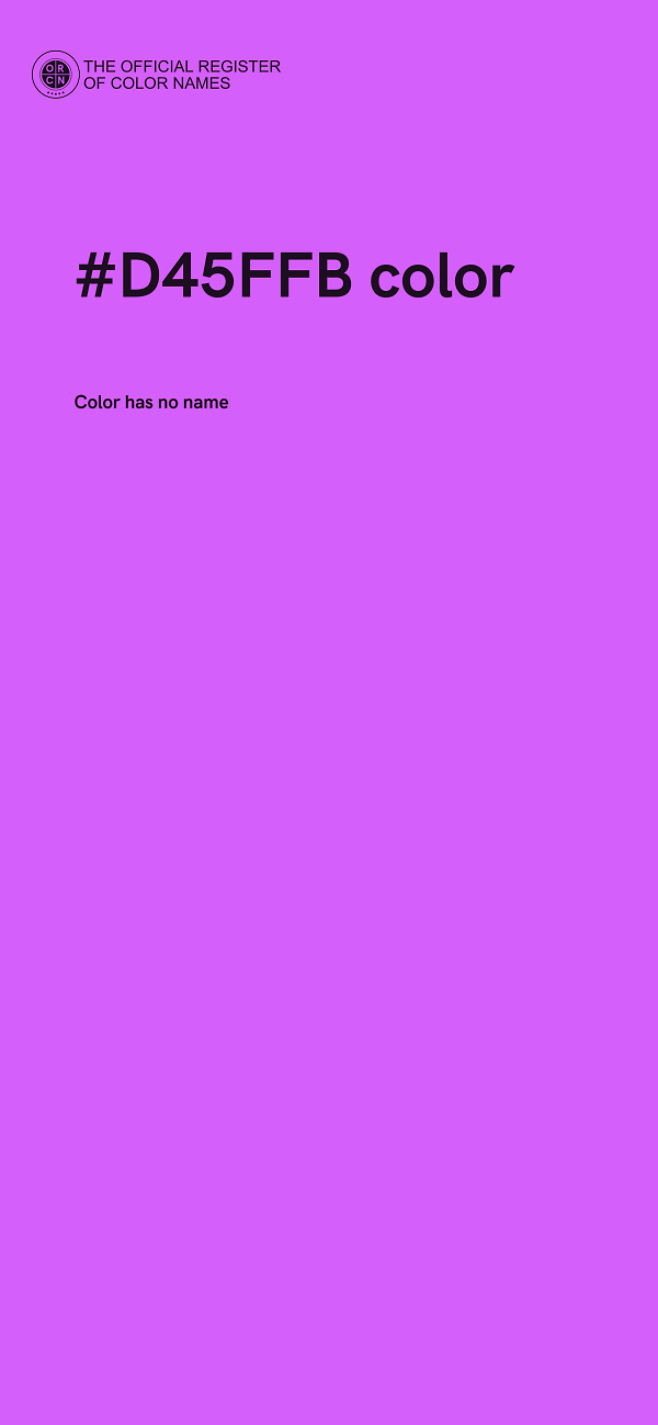#D45FFB color image