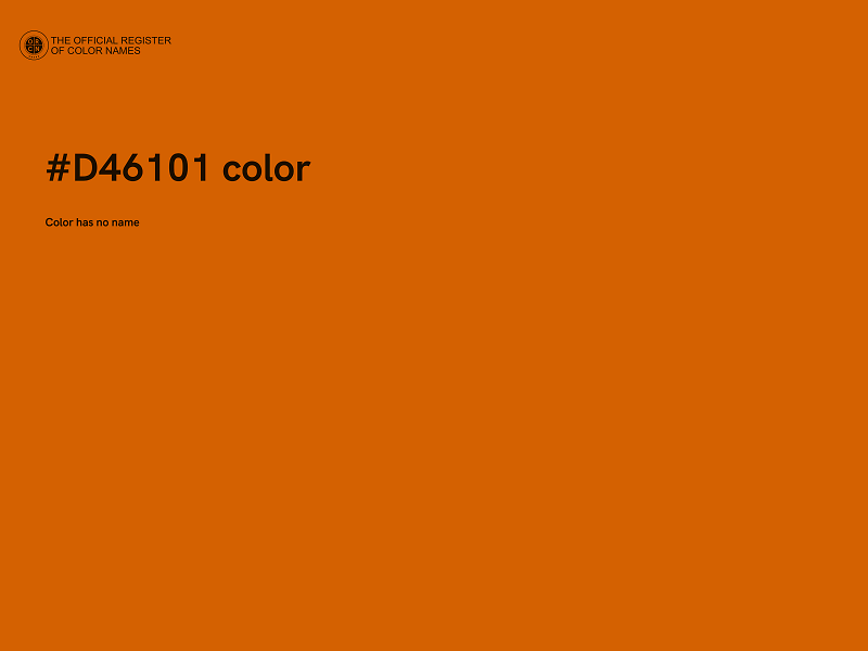 #D46101 color image