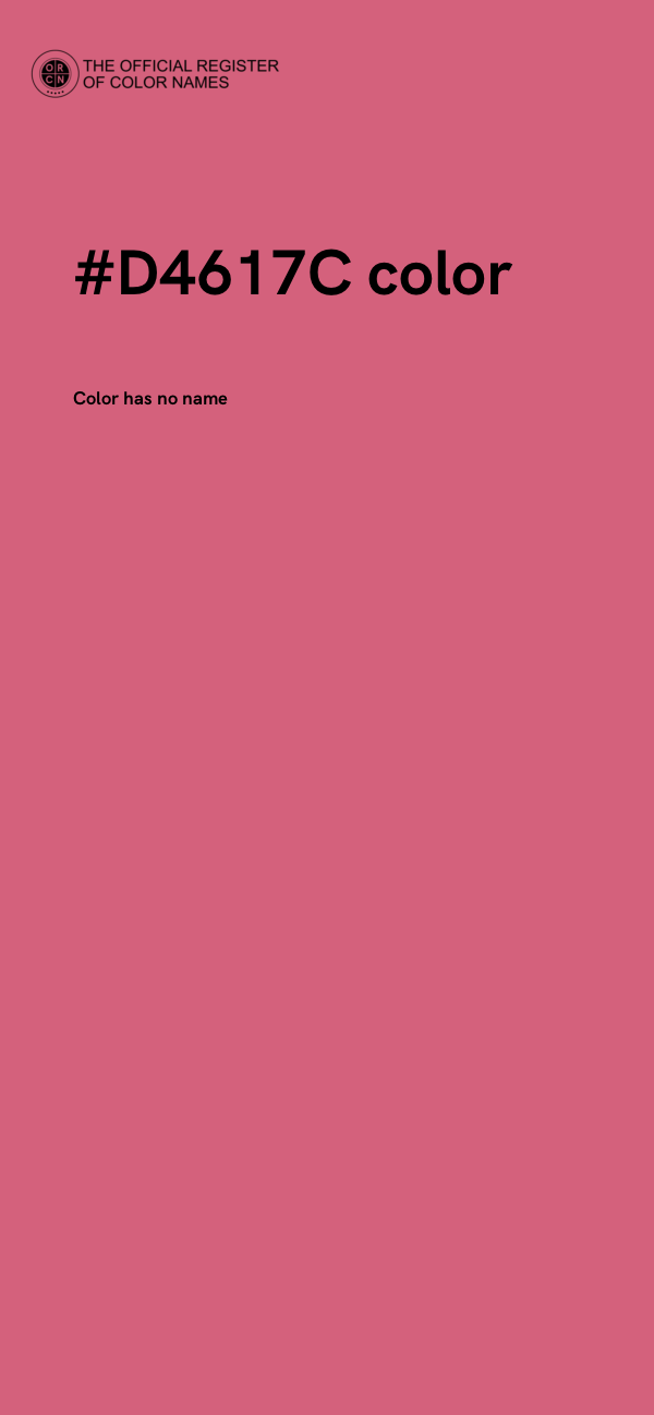#D4617C color image