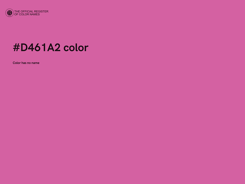 #D461A2 color image